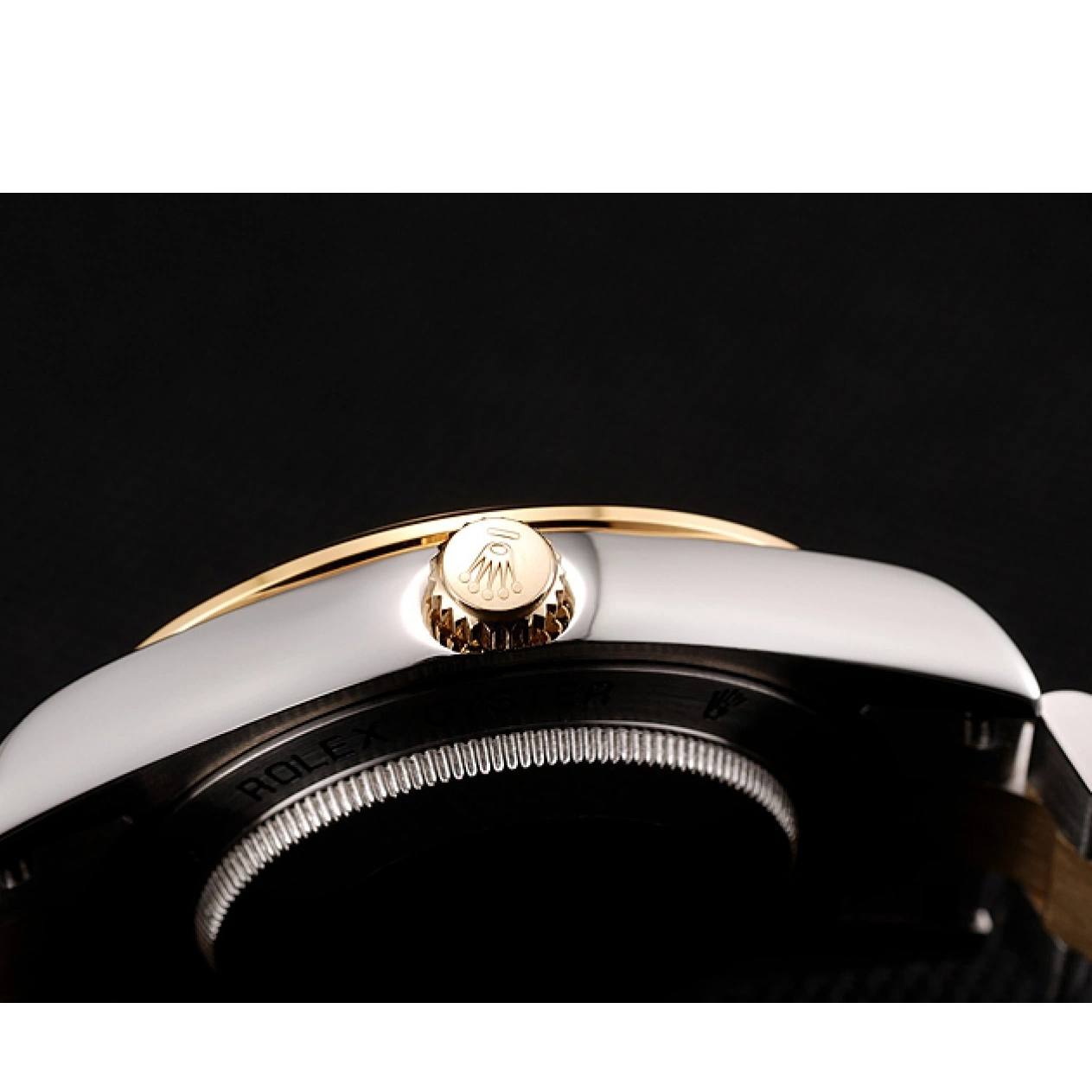 Aaa fake watches Rolex Champagne Case Day-Date Diamond Bracelet Tone Dial 1453974 Stainless Two Gold Swiss Steel 0818